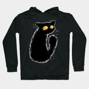 Bubbly Curious Cat MS paint Hoodie